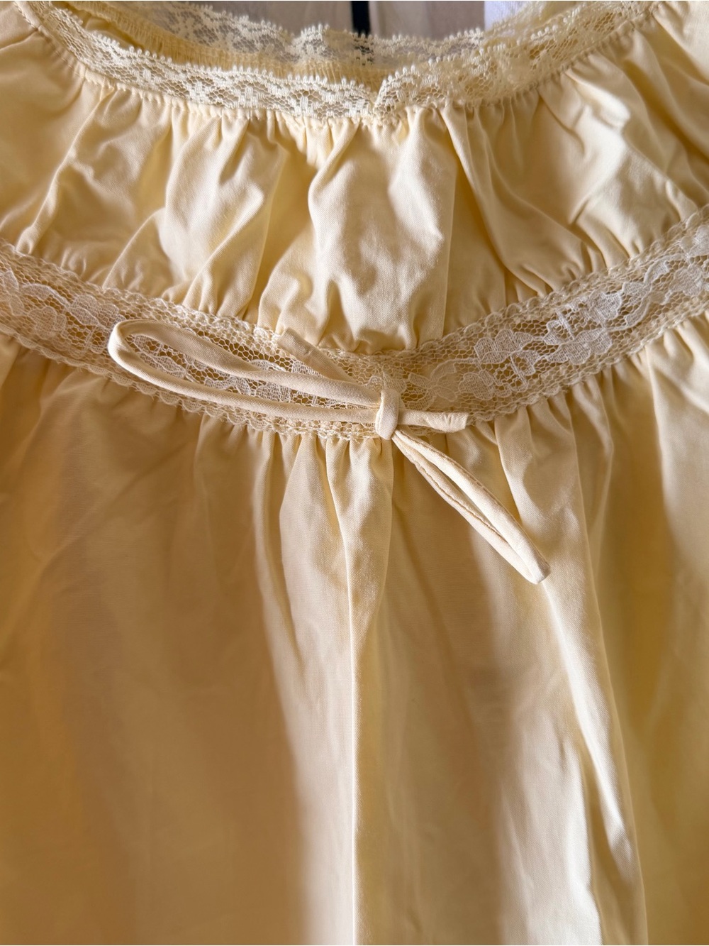 NWT CIDER Baby Doll Dress in Butter Yellow Sz M 100% Cotton - Picture 4 of 14
